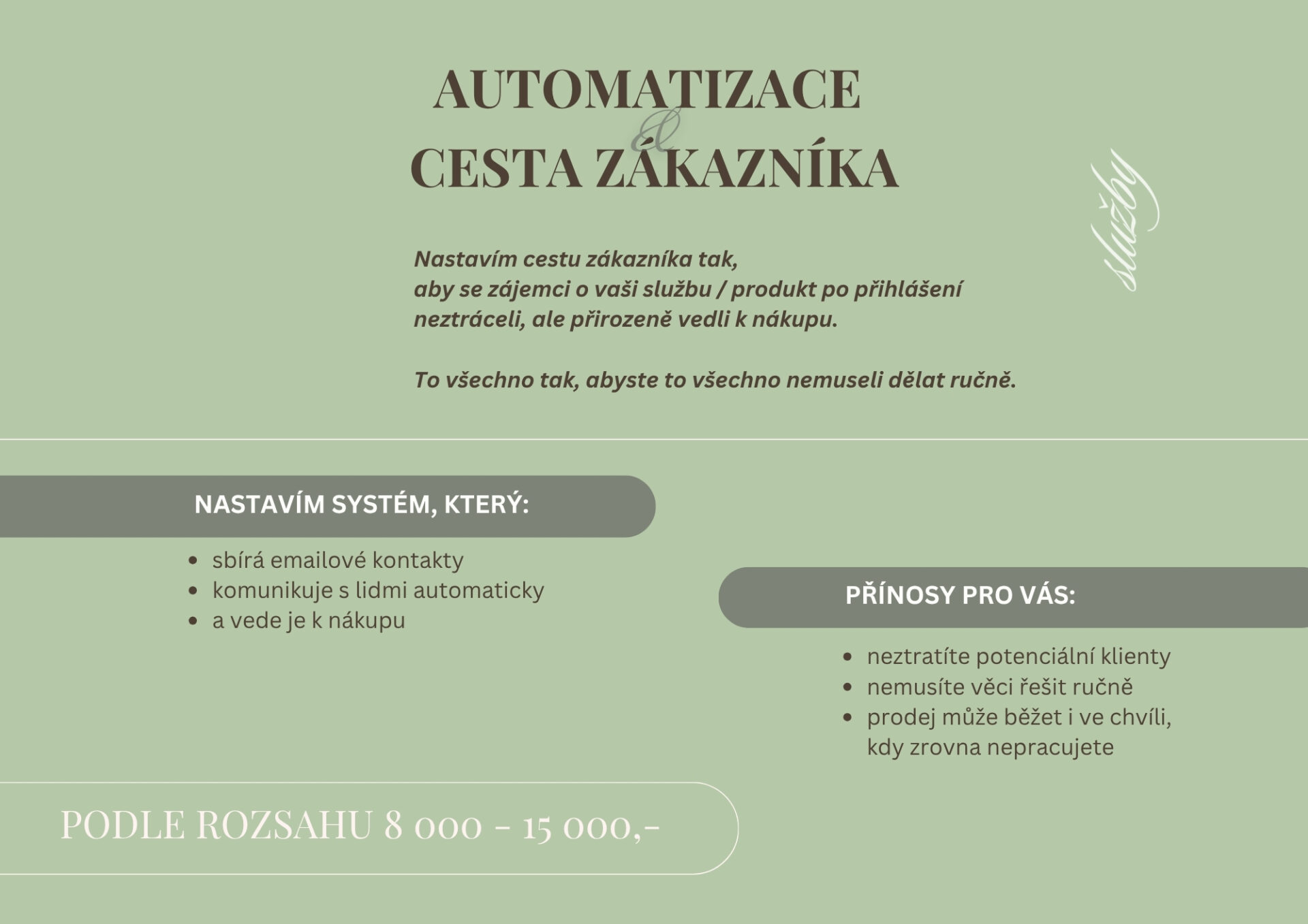 Automatizace a cesta zákazníka